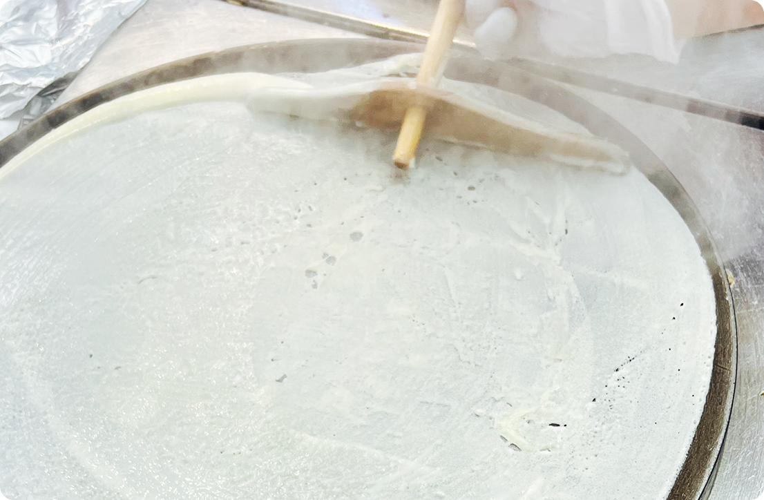 マリオン独自のクレープ生地