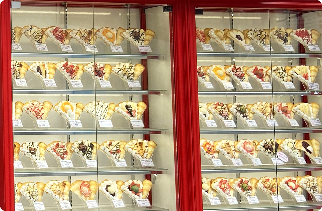 バリエーション豊富な約70種類のメニュー