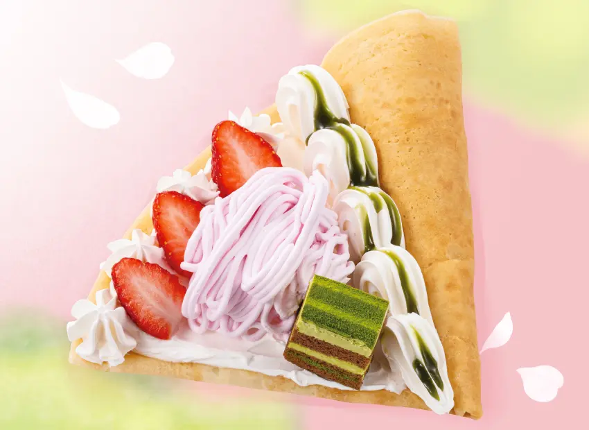 いちごと抹茶。